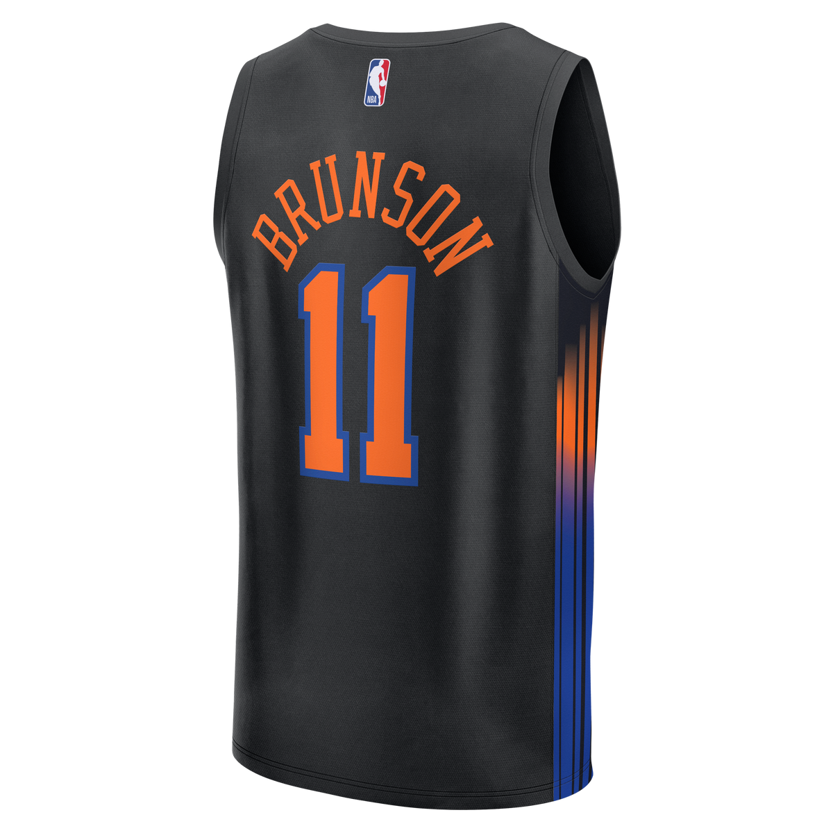 New York Knicks Jalen Brunson Fanatics Black Fast Break Jersey - Statement Edition for Men product image 4, provided for
