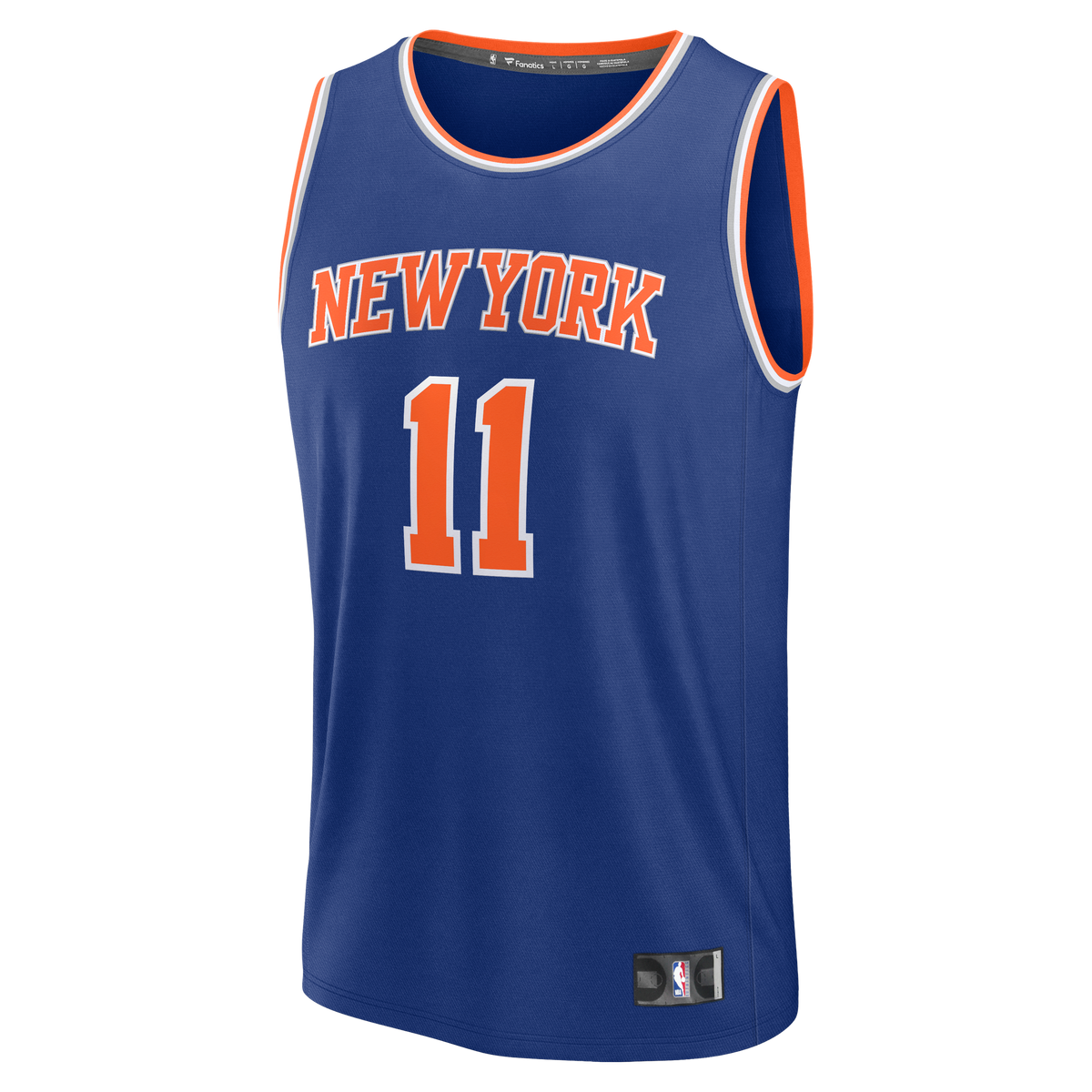 New York Knicks Jalen Brunson Fanatics Blue 2026 NBA Finals Patch Fast Break Replica Jersey - Icon Edition for Men product