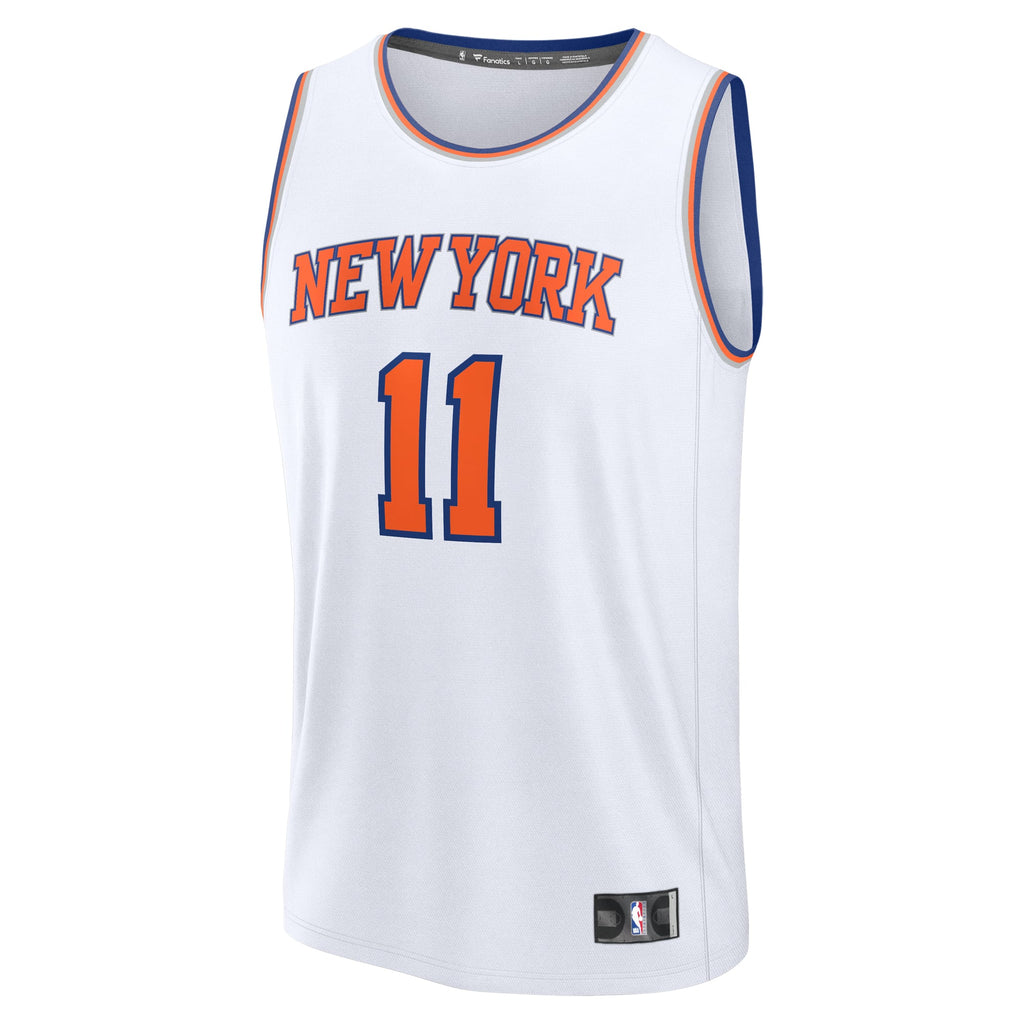 New York Knicks Jalen Brunson Fanatics White Fast Break Replica Player Jersey - Association Edition for Men product image 3,