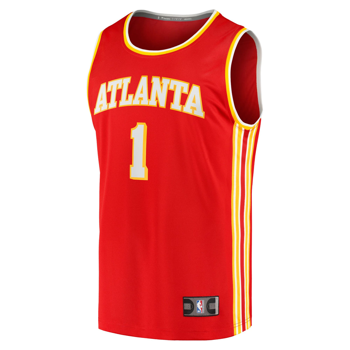 Atlanta Hawks Jalen Johnson Fanatics Red Fast Break Replica Jersey - Icon Edition for Men product image 3, provided for