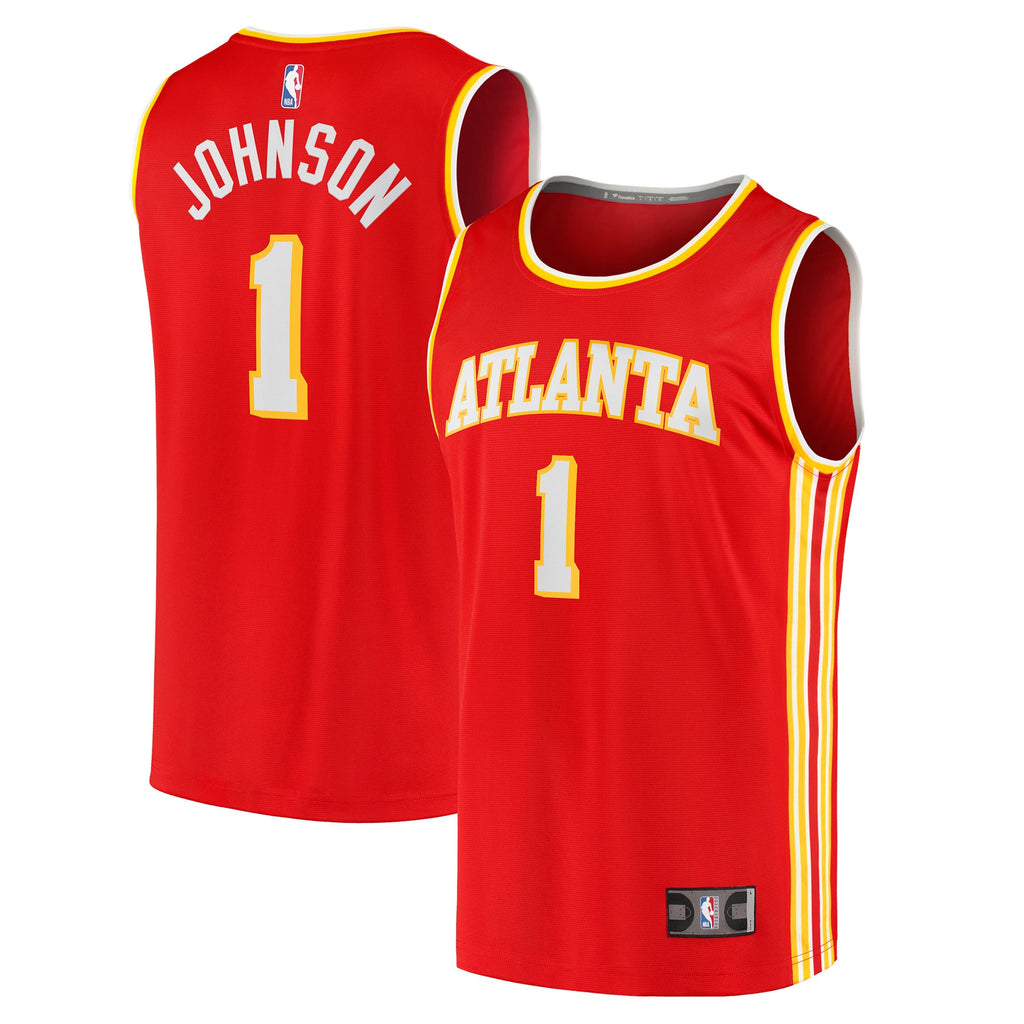 Atlanta Hawks Jalen Johnson Fanatics Red Fast Break Replica Jersey - Icon Edition for Men product image 1, provided for