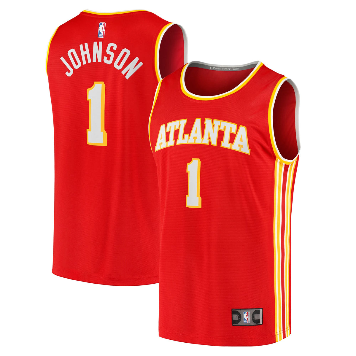 Atlanta Hawks Jalen Johnson Fanatics Red Fast Break Replica Jersey - Icon Edition for Men product image 1, provided for