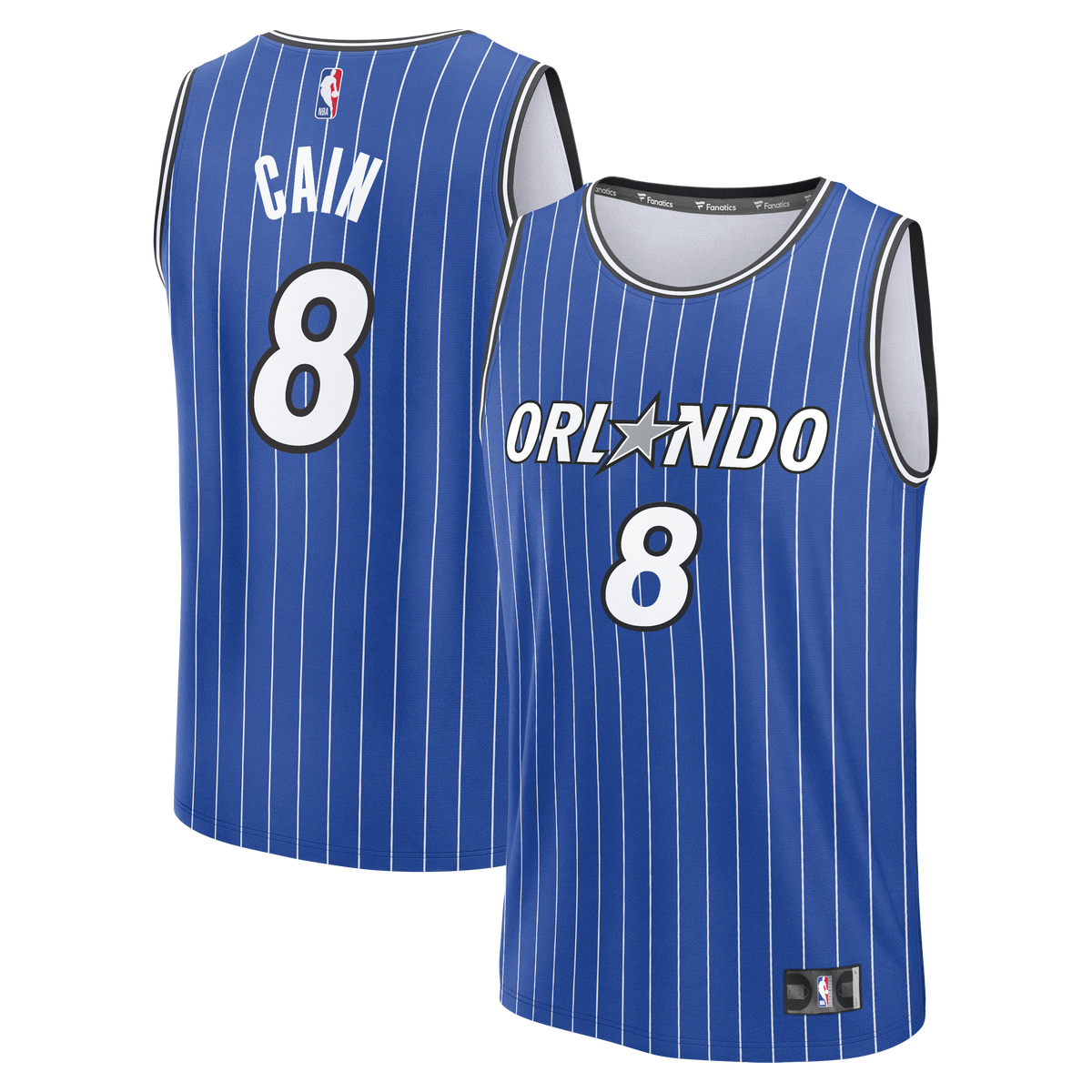 Orlando Magic Jamal Cain Fanatics Blue Fast Break Jersey - Icon Edition for Men product image 2, provided for visual