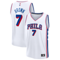 Philadelphia 76ers Jaylen Brown Fanatics White Fast Break Jersey - Association Edition for Men product image 1, provided for