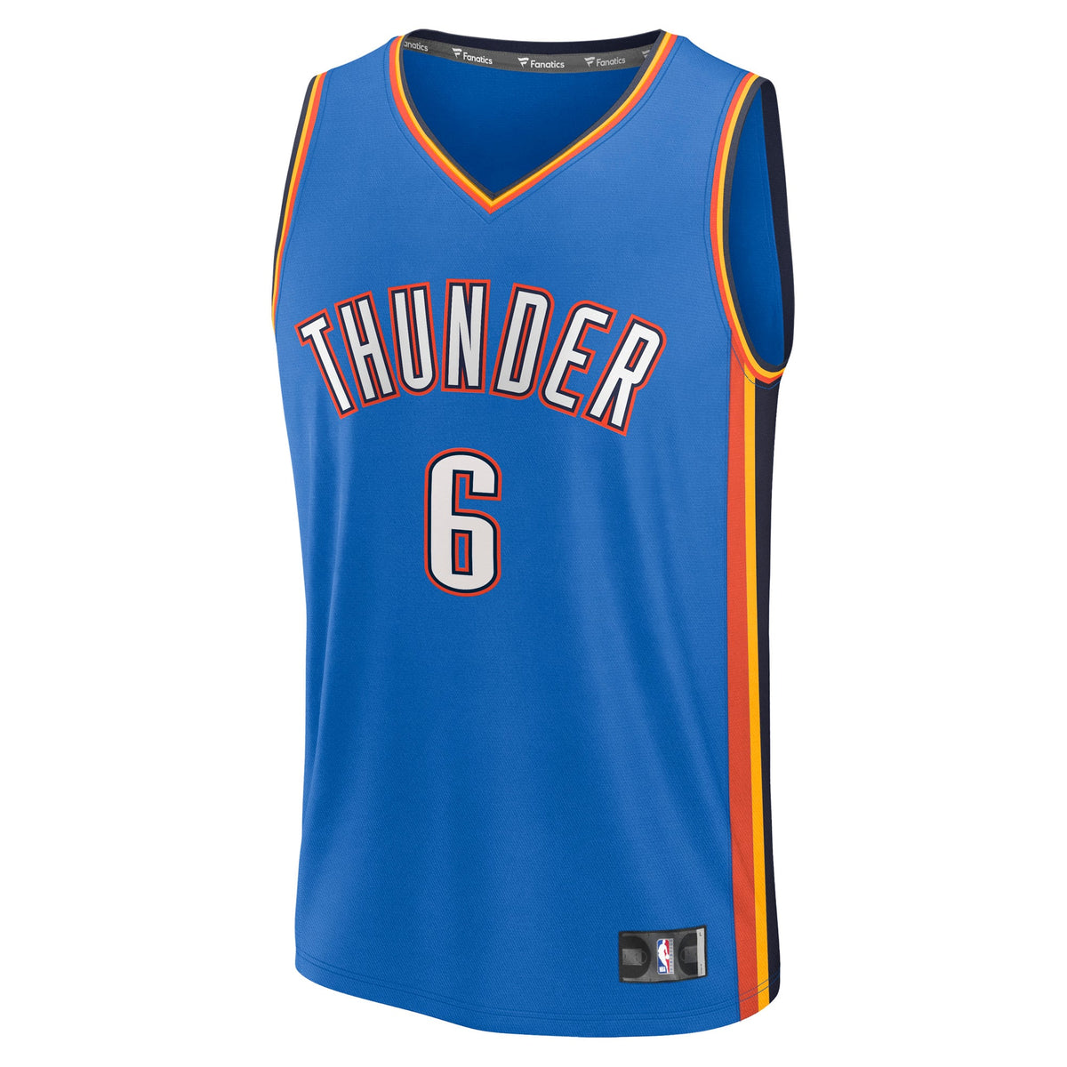 Oklahoma City Thunder Jaylin Williams Fanatics Blue Fast Break Replica Player Jersey - Icon Edition for Men product image 3,
