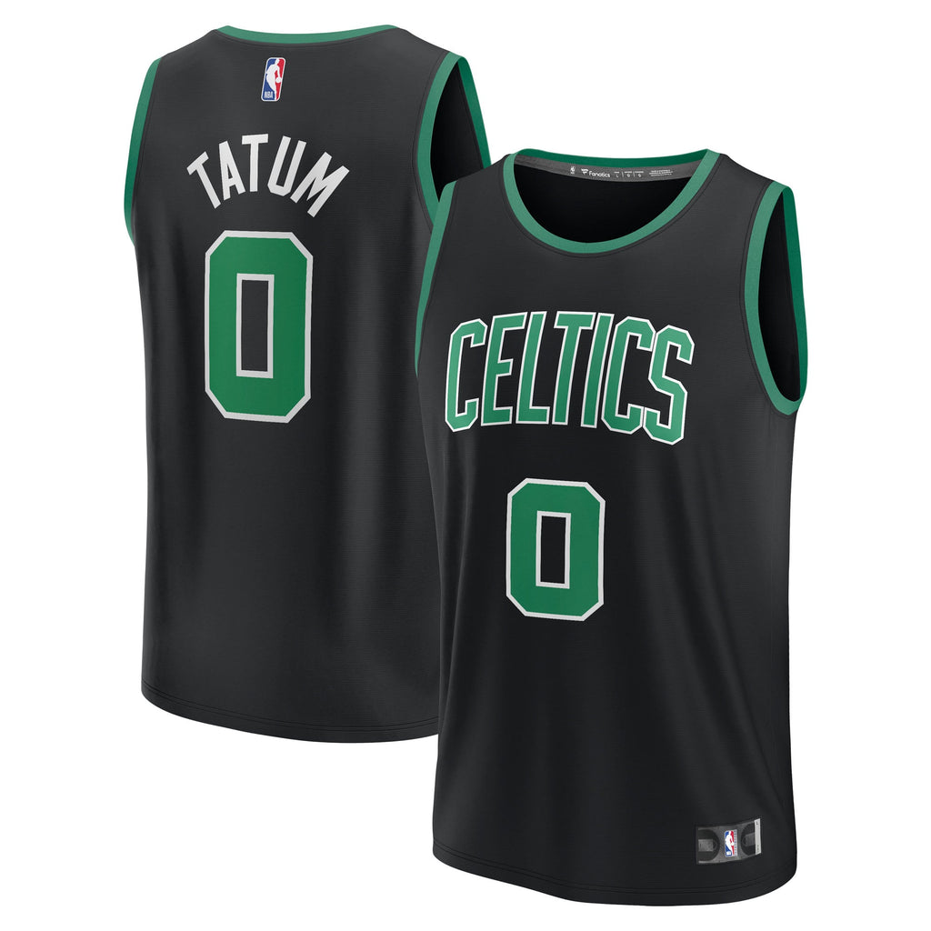 Boston Celtics Jayson Tatum Fanatics Black Fast Break Replica Player Jersey - Statement Edition for Men product image 2,