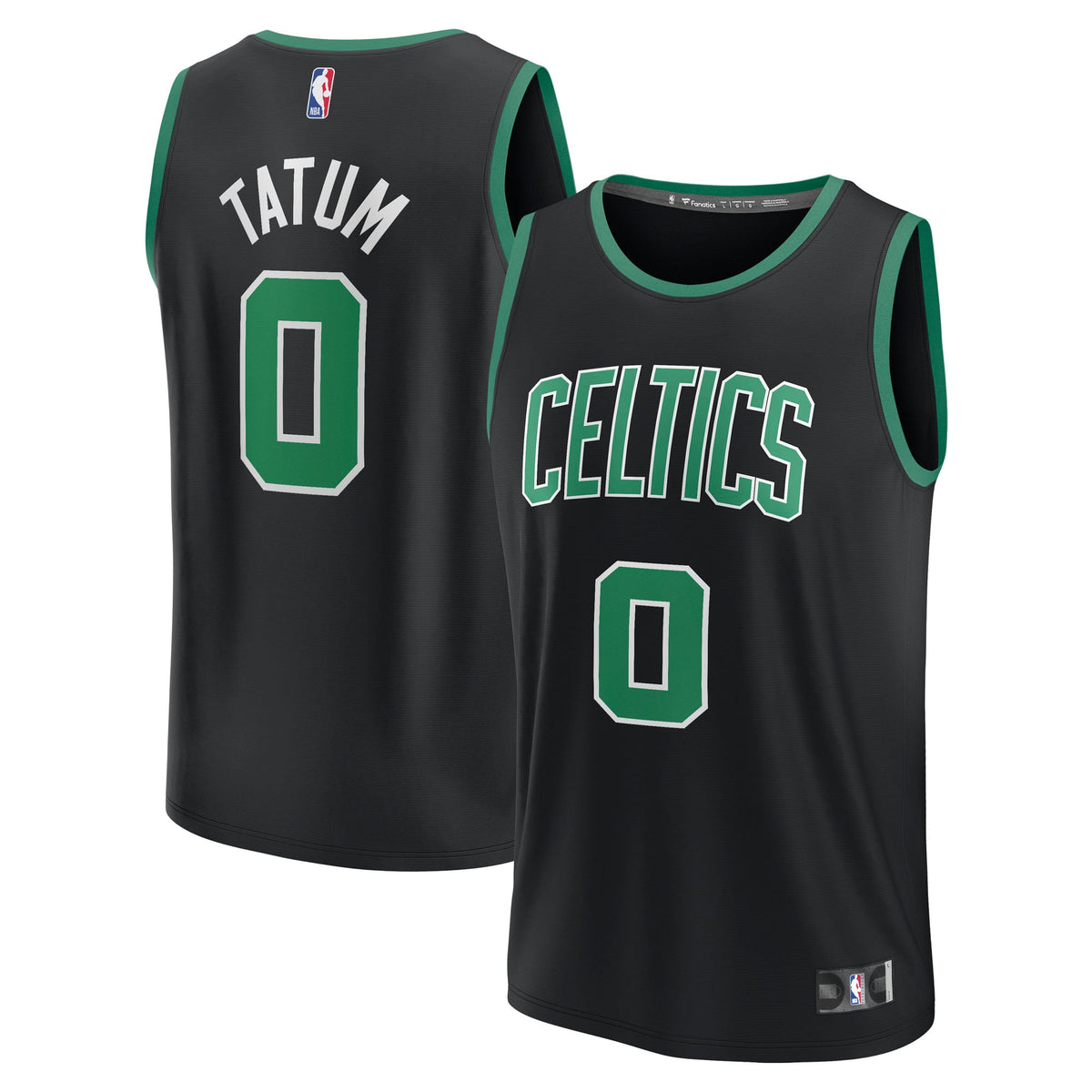 Boston Celtics Jayson Tatum Fanatics Black Fast Break Replica Player Jersey - Statement Edition for Men product image 2,