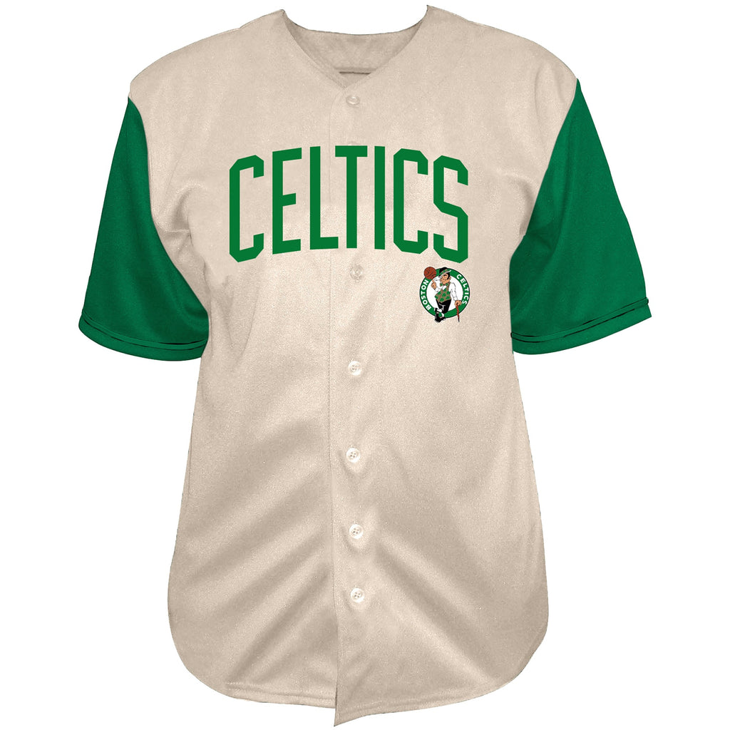 Boston Celtics Jayson Tatum Fanatics Cream Baseball Jersey for Men product image 3, provided for visual reference and