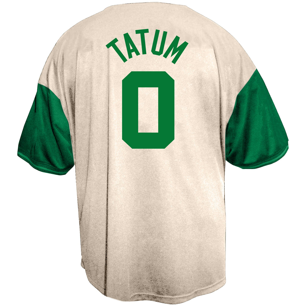 Boston Celtics Jayson Tatum Fanatics Cream Baseball Jersey for Men product image 4, provided for visual reference and