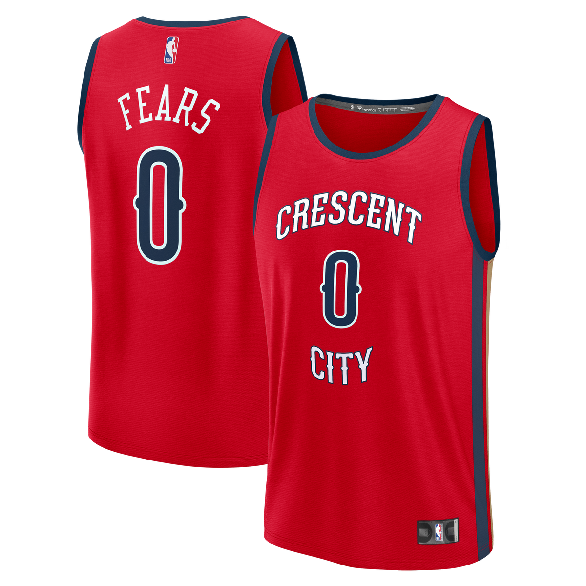 New Orleans Pelicans Jeremiah Fears Fanatics Red Fast Break Replica Player Jersey - Statement Edition for Men product image