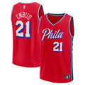 Philadelphia 76ers Joel Embiid Fanatics Red Fast Break Replica Player Jersey - Statement Edition for Men product image 1,