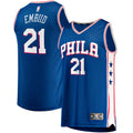 Philadelphia 76ers Joel Embiid Fanatics Royal Big & Tall Fast Break Player Jersey - Icon Edition for Men product image 1,