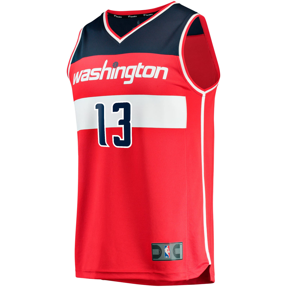 Washington Wizards Jordan Poole Fanatics Red Fast Break Player Jersey - Icon Edition for Men product image 3, provided for