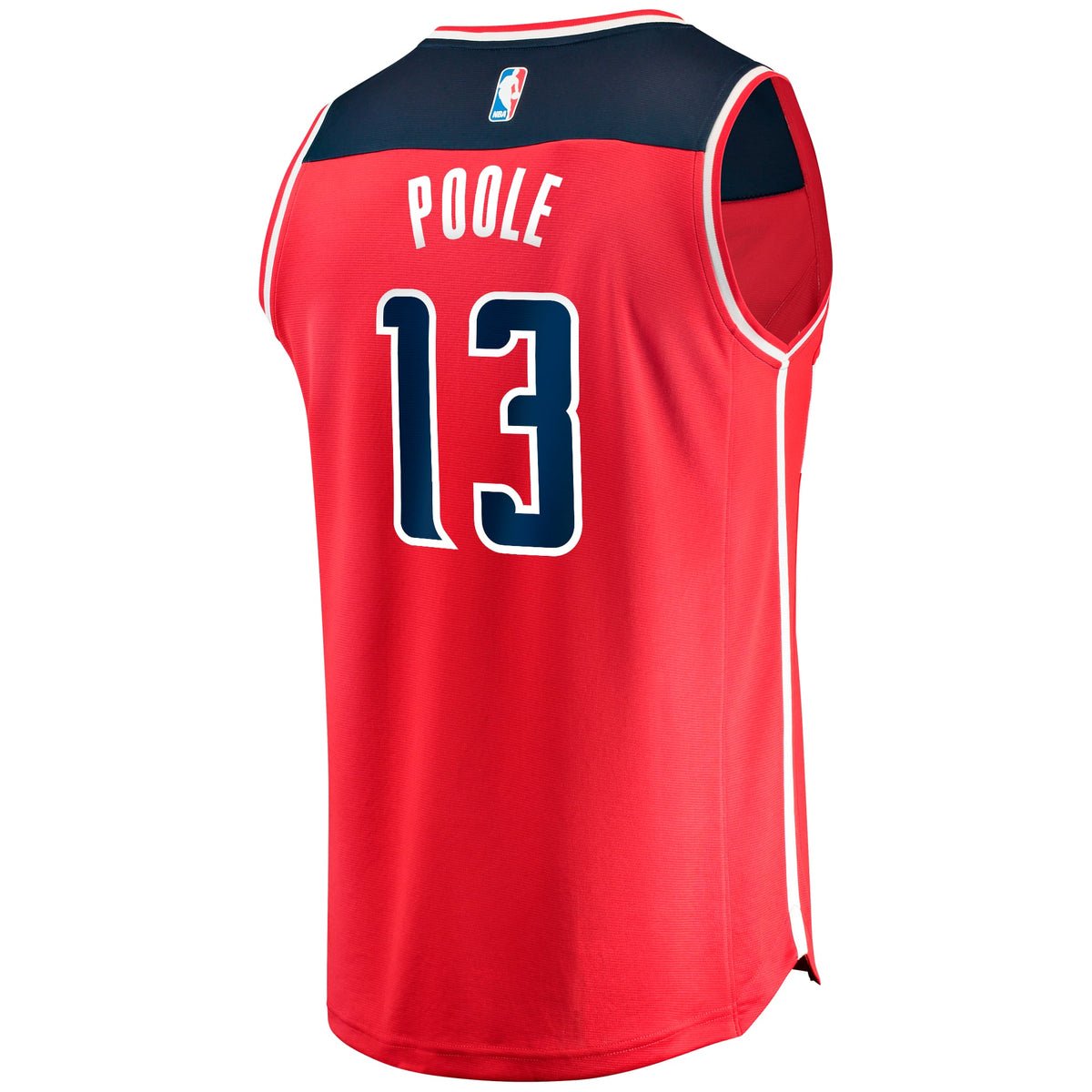Washington Wizards Jordan Poole Fanatics Red Fast Break Player Jersey - Icon Edition for Men product image 4, provided for