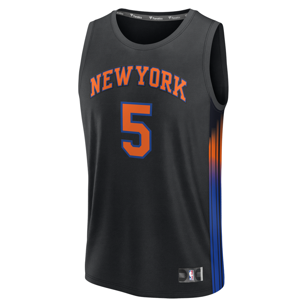 New York Knicks Jose Alvarado Fanatics Black Fast Break Replica Jersey - Statement Edition for Men product image 3, provided