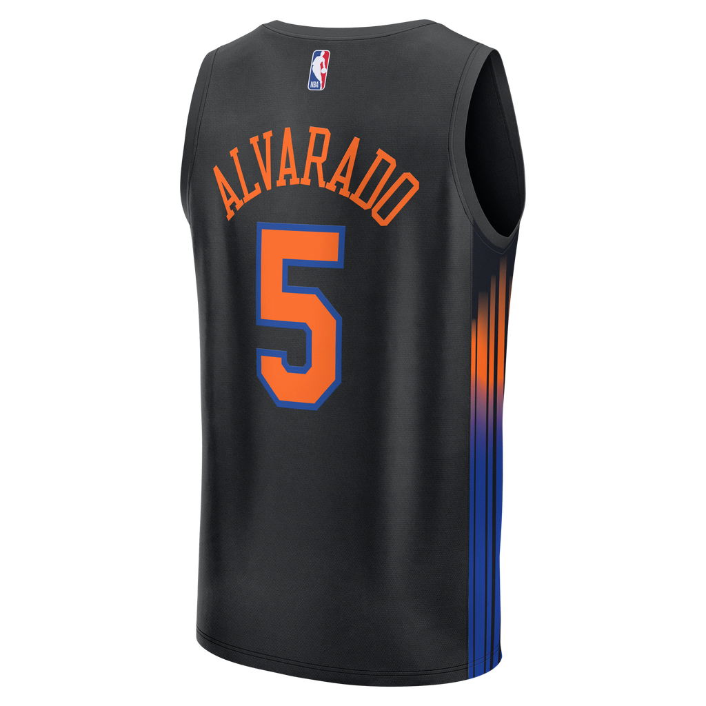 New York Knicks Jose Alvarado Fanatics Black Fast Break Replica Jersey - Statement Edition for Men product image 4, provided