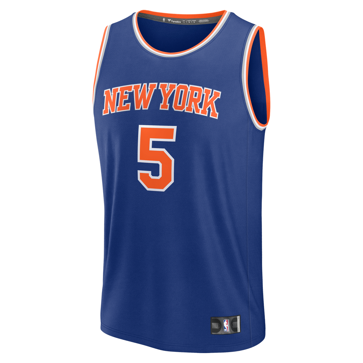 New York Knicks Jose Alvarado Fanatics Blue Fast Break Replica Jersey - Icon Edition for Men product image 3, provided for