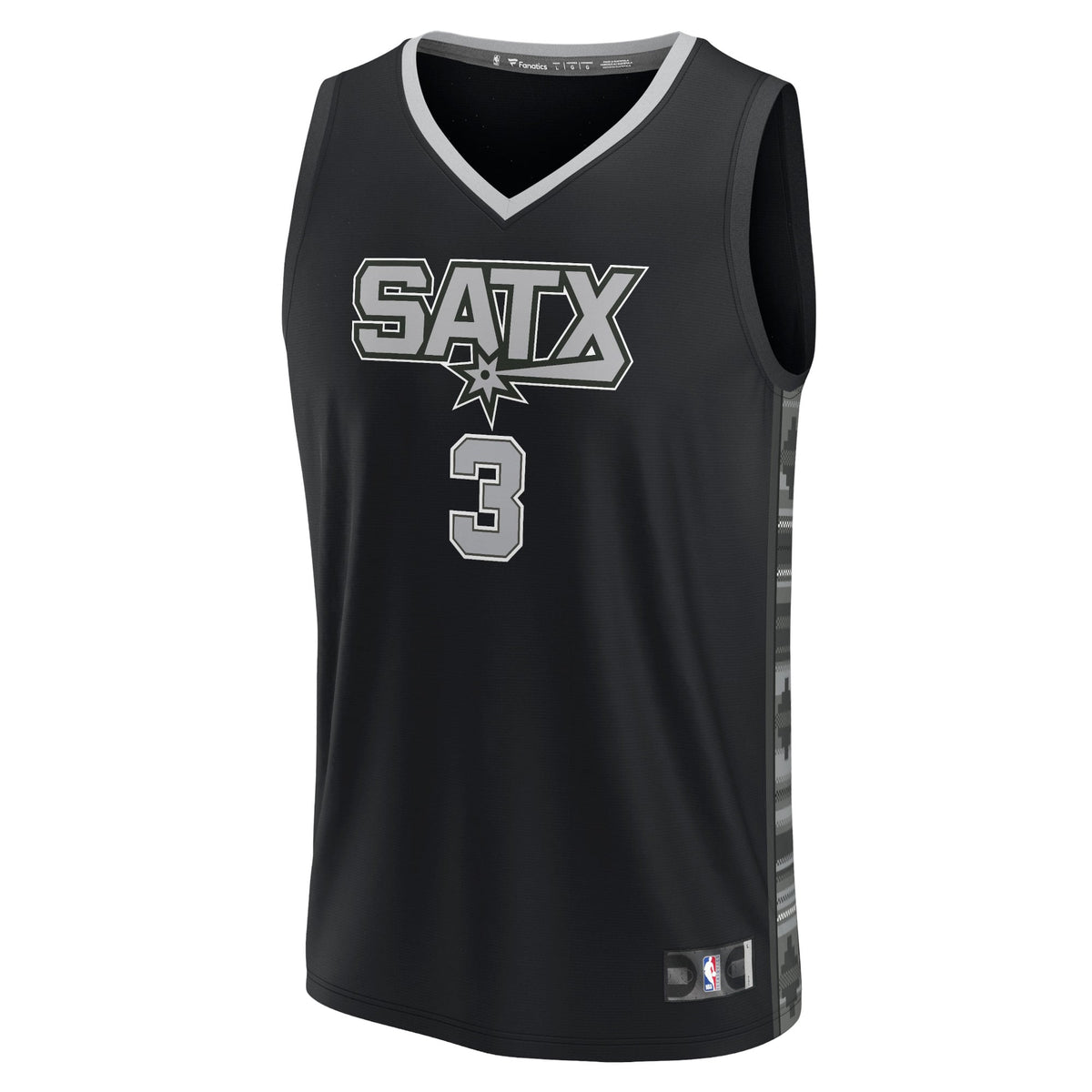 San Antonio Spurs Keldon Johnson Fanatics Black Fast Break Replica Player Jersey - Statement Edition for Men product image