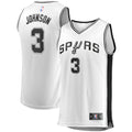 San Antonio Spurs Keldon Johnson Fanatics White Fast Break Association Jersey for Men product image 1, provided for visual