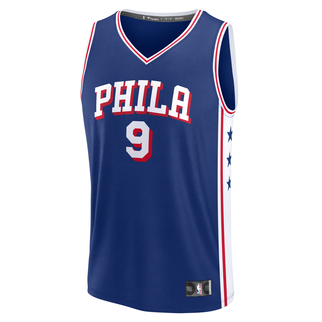 Philadelphia 76ers Kelly Oubre Jr. Fanatics Blue Fast Break Jersey - Icon Edition for Men product image 3, provided for