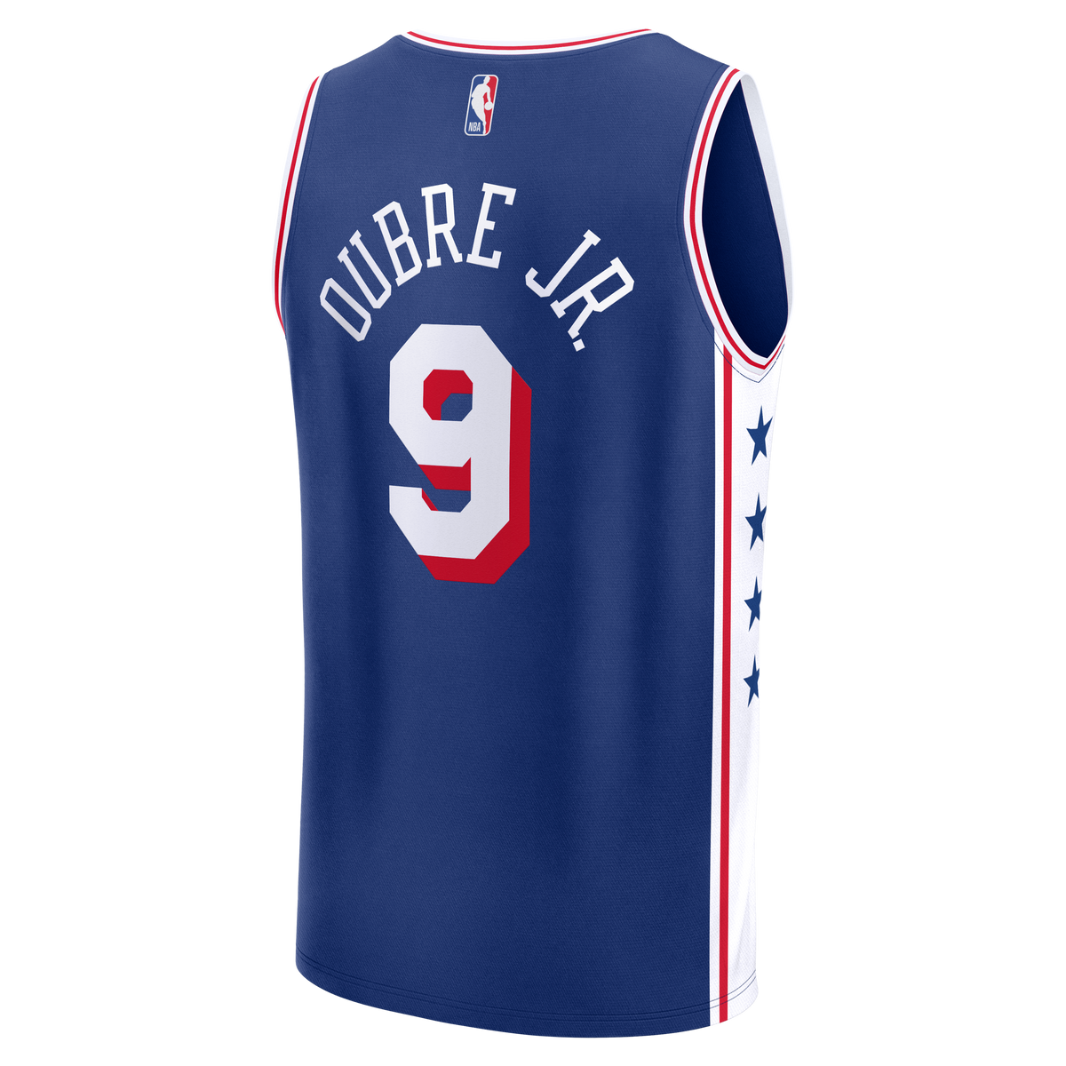 Philadelphia 76ers Kelly Oubre Jr. Fanatics Blue Fast Break Jersey - Icon Edition for Men product image 4, provided for