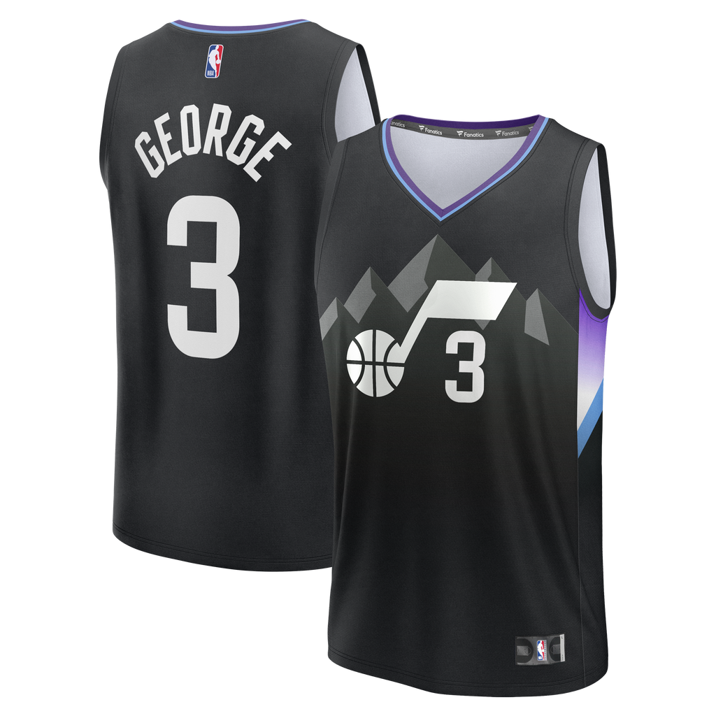 Utah Jazz Keyonte George Fanatics Black Fast Break Replica Jersey - Statement Edition for Men product image 2, provided for