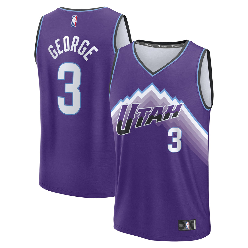 Utah Jazz Keyonte George Fanatics Purple Fast Break Jersey - Icon Edition for Men product image 1, provided for visual