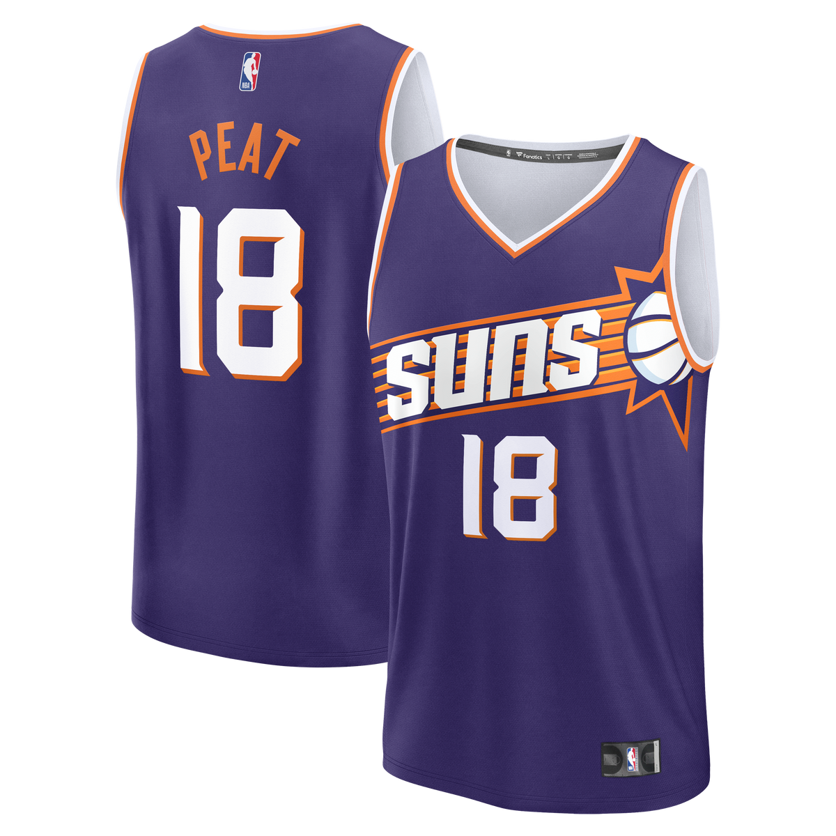 Phoenix Suns Koa Peat Fanatics Purple Fast Break Jersey - Icon Edition for Men product image 1, provided for visual