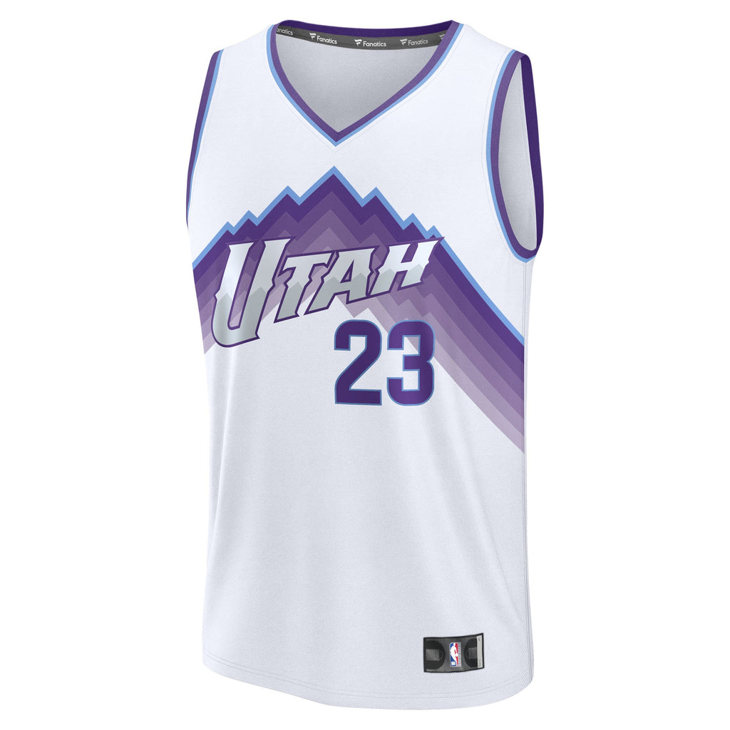 Utah Jazz Lauri Markkanen Fanatics White Fast Break Replica Player Jersey - Association Edition for Men product image 3,