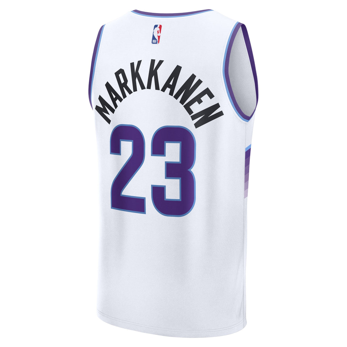 Utah Jazz Lauri Markkanen Fanatics White Fast Break Replica Player Jersey - Association Edition for Men product image 4,