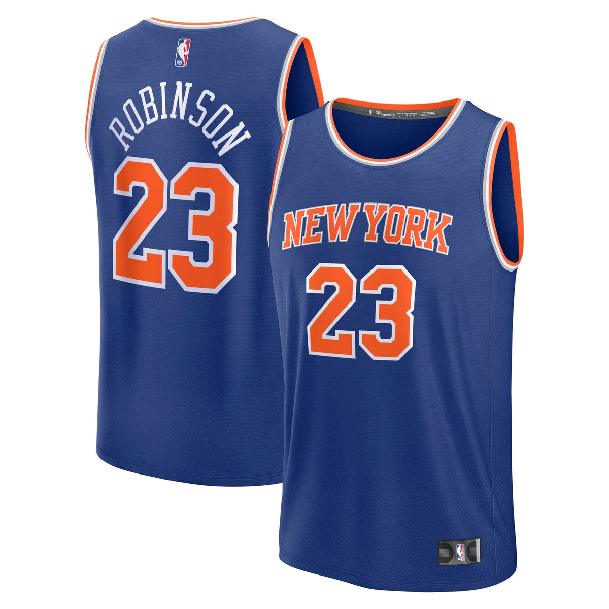 New York Knicks Mitchell Robinson Fanatics Blue Fast Break Replica Player Jersey - Icon Edition for Men product image 2,