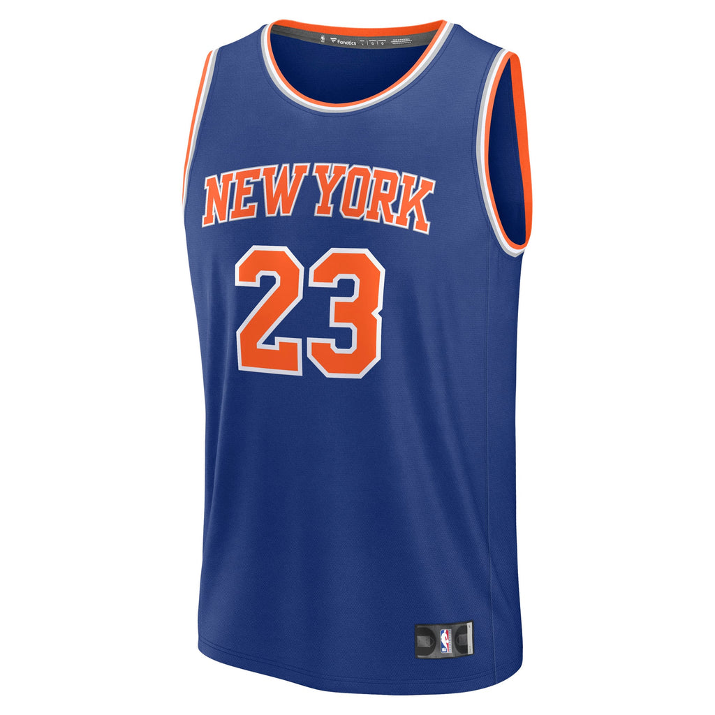 New York Knicks Mitchell Robinson Fanatics Blue Fast Break Replica Player Jersey - Icon Edition for Men product image 3,