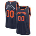 New York Knicks Fanatics Navy Fast Break Custom Jersey - Statement Edition for Men product image 1, provided for visual