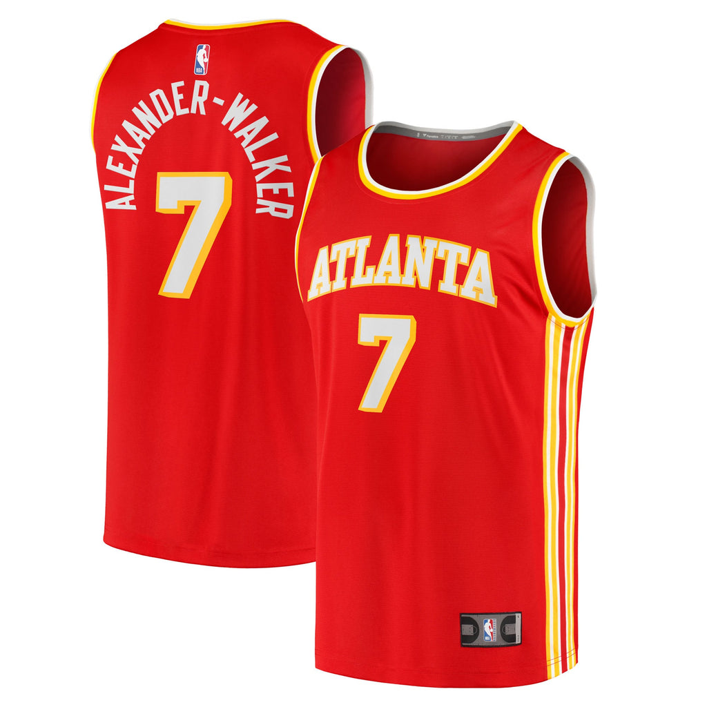 Atlanta Hawks Nickeil Alexander-Walker Fanatics Red Fast Break Replica Jersey - Icon Edition for Men product image 2,