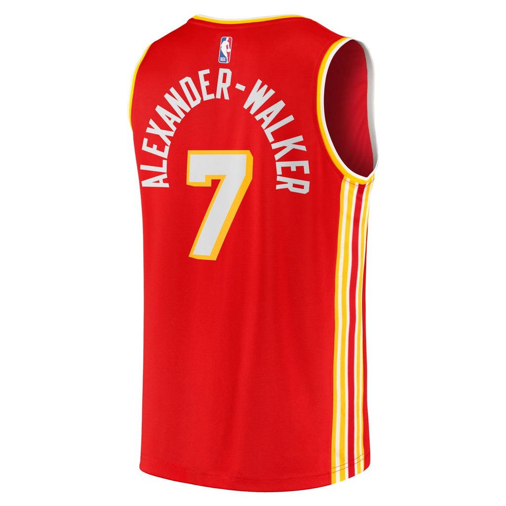 Atlanta Hawks Nickeil Alexander-Walker Fanatics Red Fast Break Replica Jersey - Icon Edition for Men product image 4,