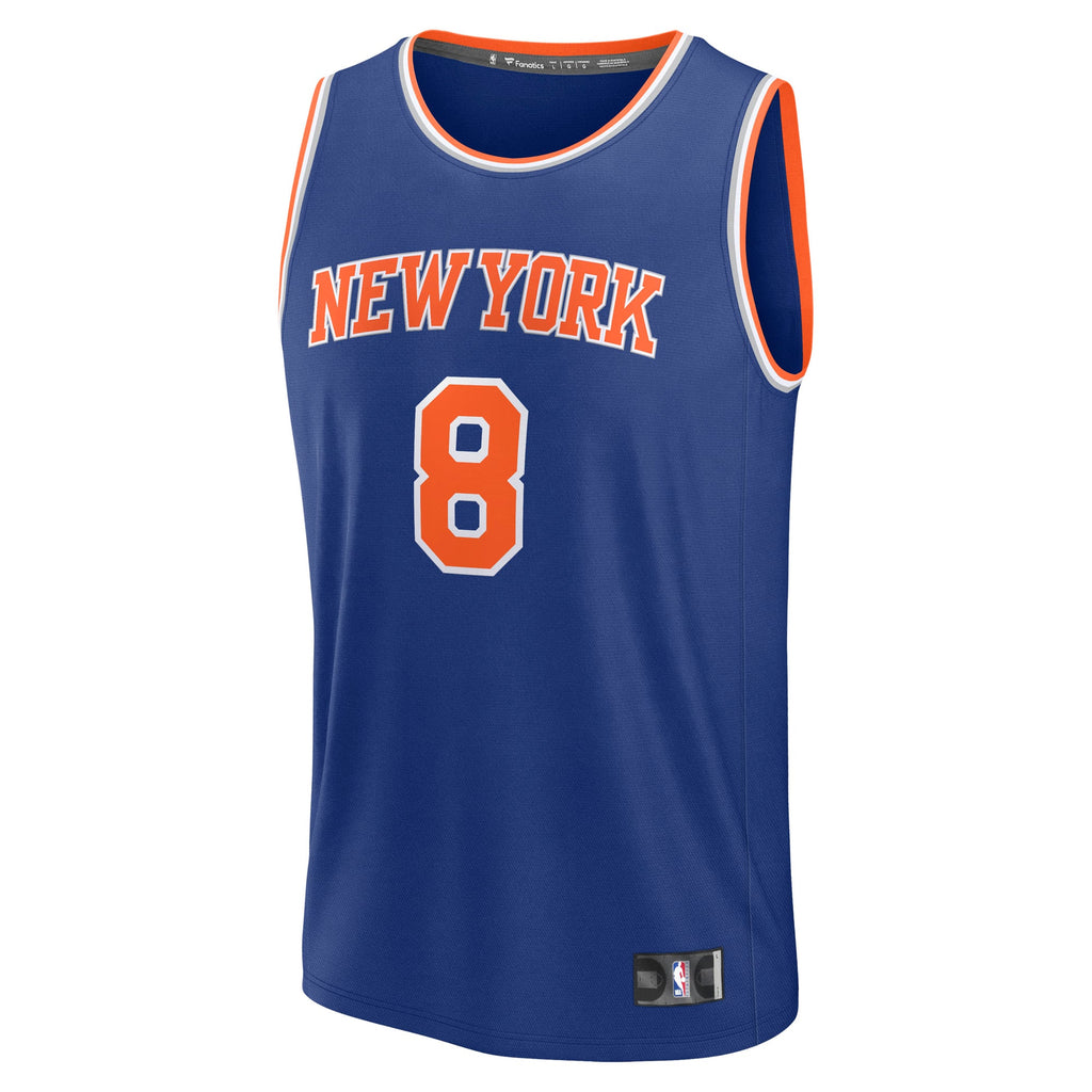 New York Knicks OG Anunoby Fanatics Blue Fast Break Replica Player Jersey - Icon Edition for Men product image 3, provided