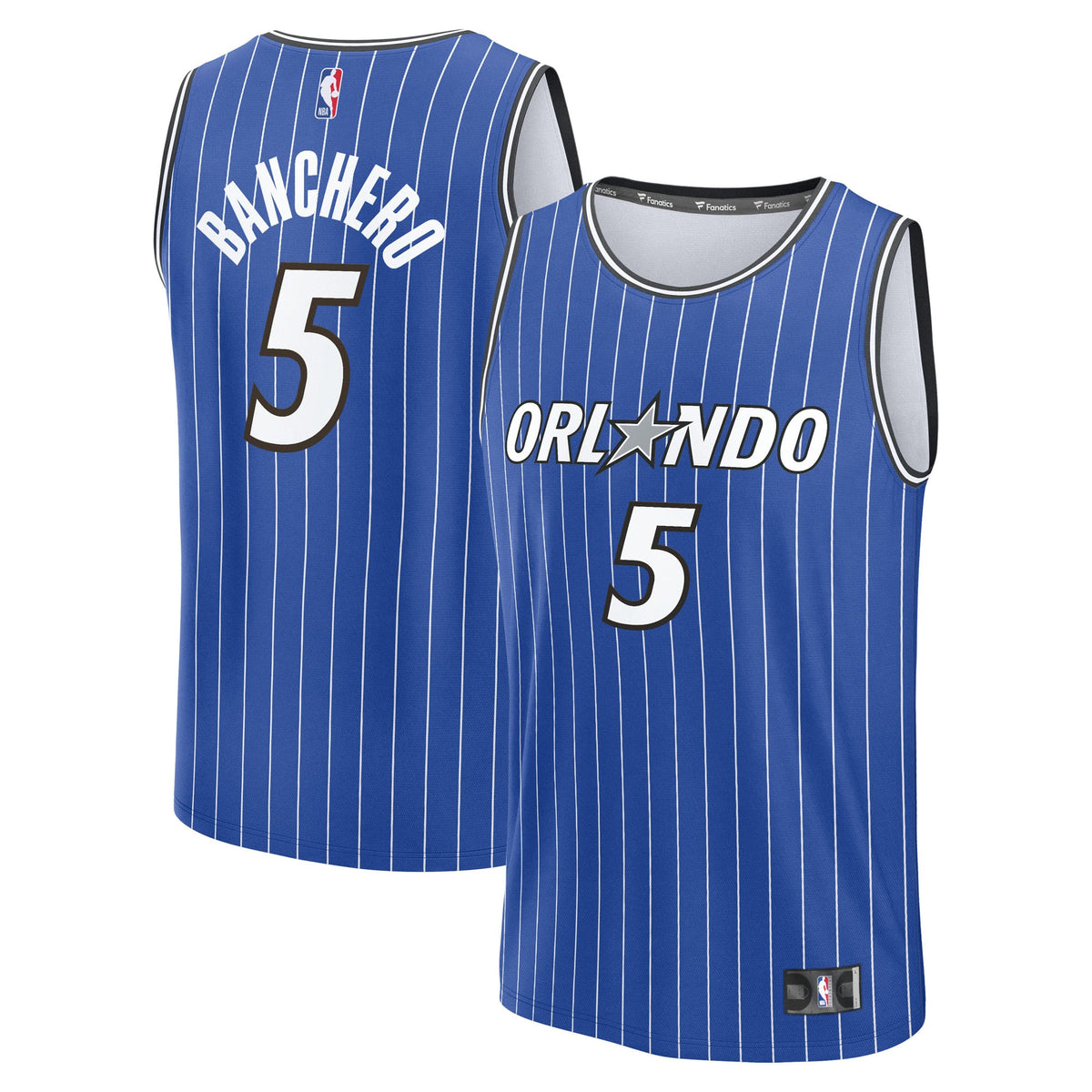 Orlando Magic Paolo Banchero Fanatics Blue Fast Break Replica Player Jersey - Icon Edition for Men product image 2, provided