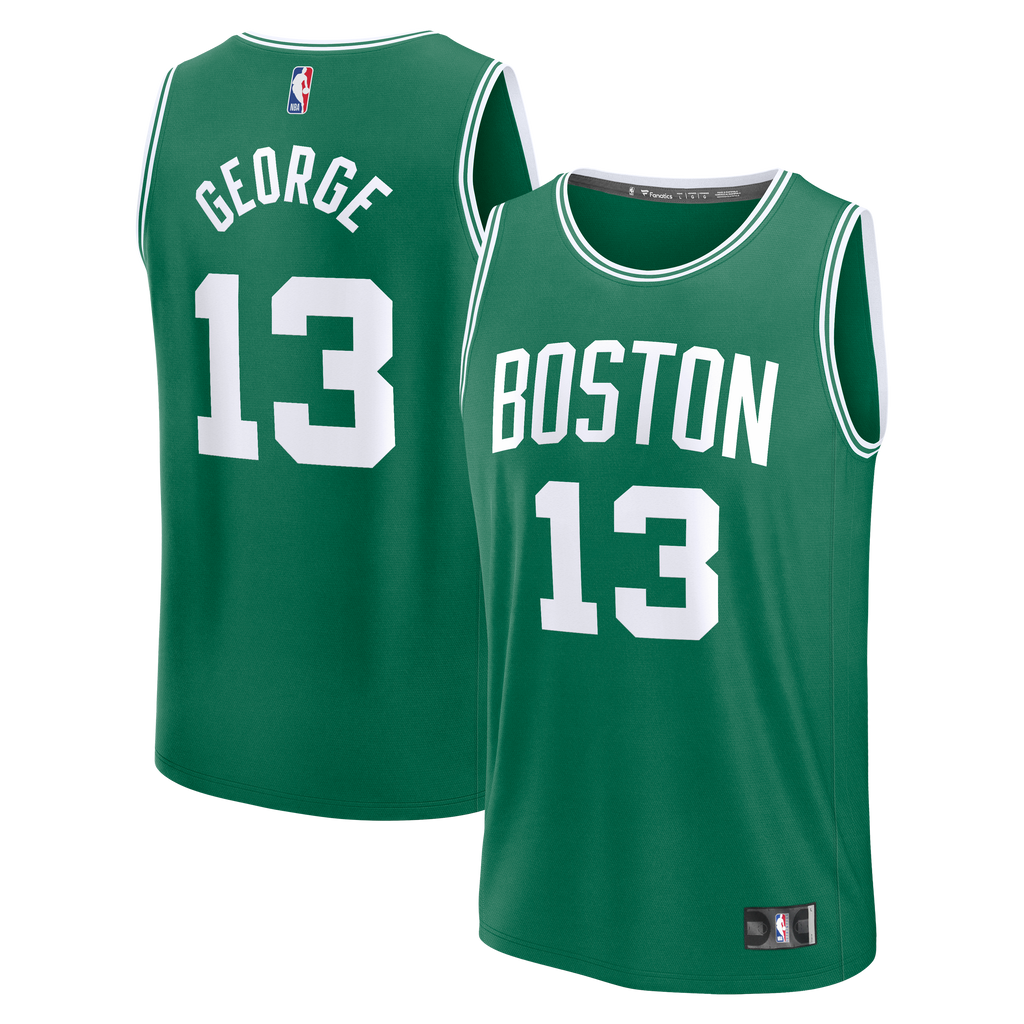 Boston Celtics Paul George Fanatics Kelly Green Fast Break Replica Jersey - Icon Edition for Men product image 2, provided