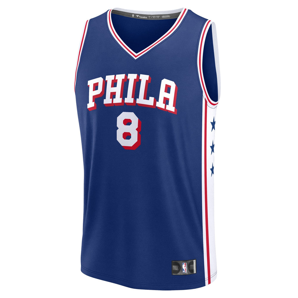 Philadelphia 76ers Paul George Fanatics Royal Fast Break Replica Player Jersey - Icon Edition for Men product image 3,