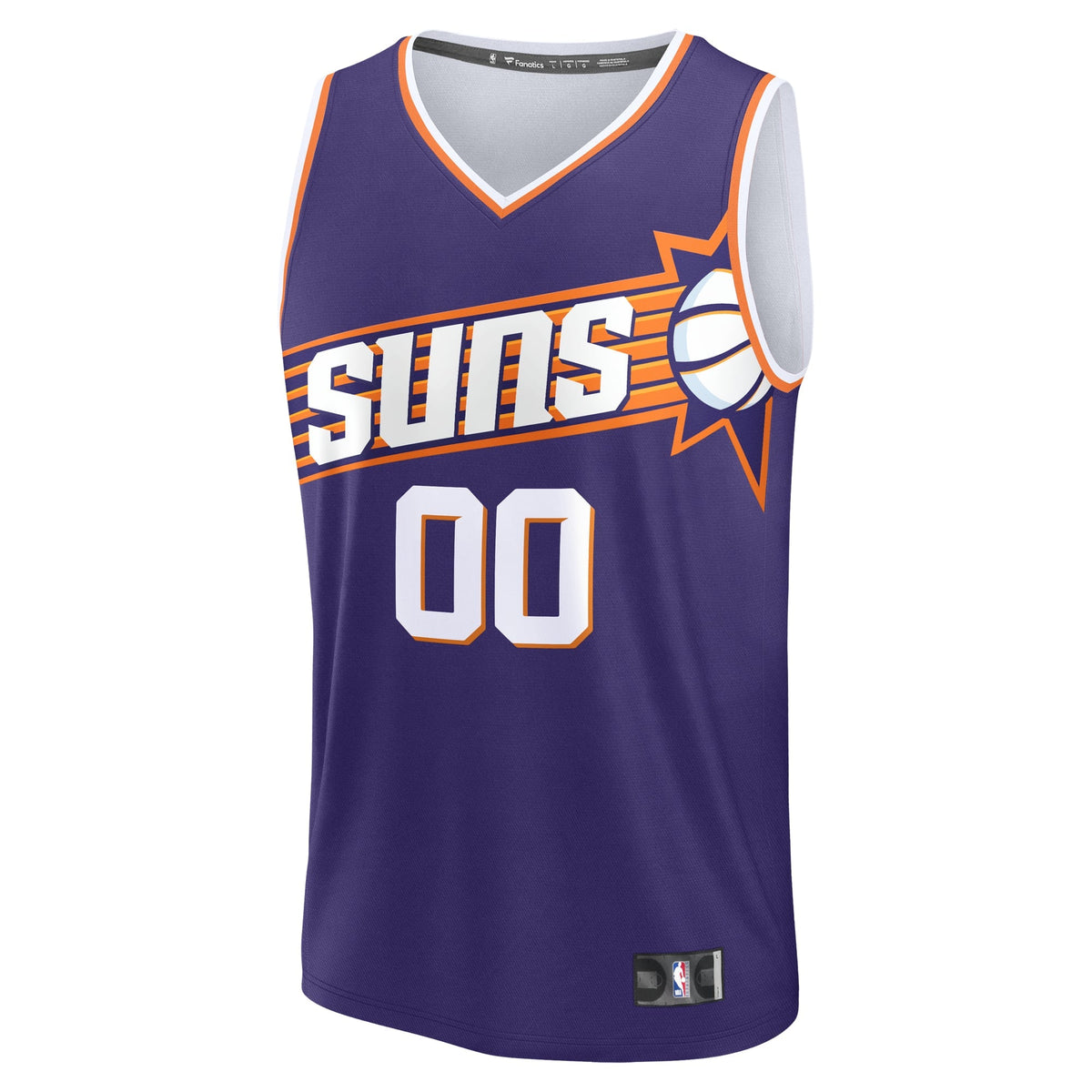 Phoenix Suns Fanatics Purple Fast Break Custom Jersey - Icon Edition for Men product image 3, provided for visual reference