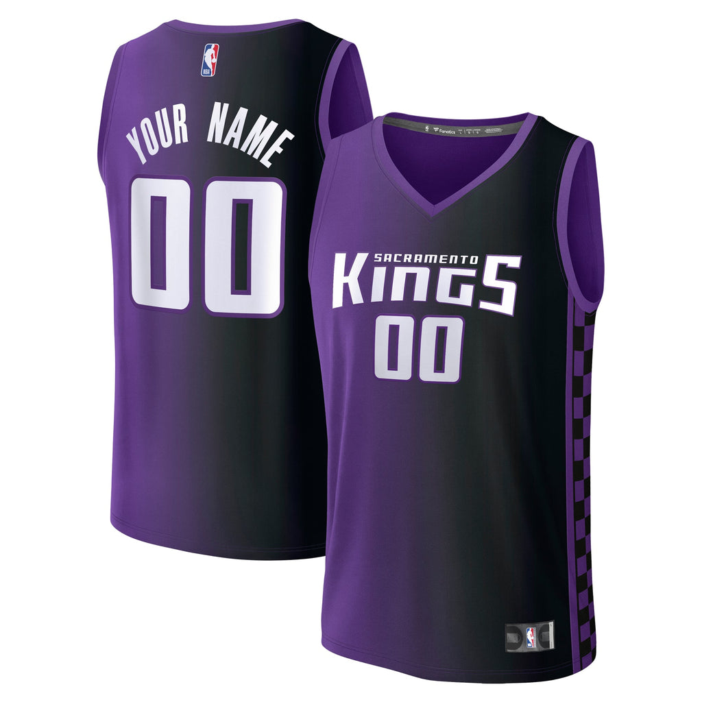 Sacramento Kings Fanatics Purple Fast Break Custom Jersey - Statement Edition for Men product image 2, provided for visual