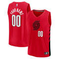 Portland Trail Blazers Fanatics Red Fast Break Custom Replica Jersey - Statement Edition for Men product image 1, provided