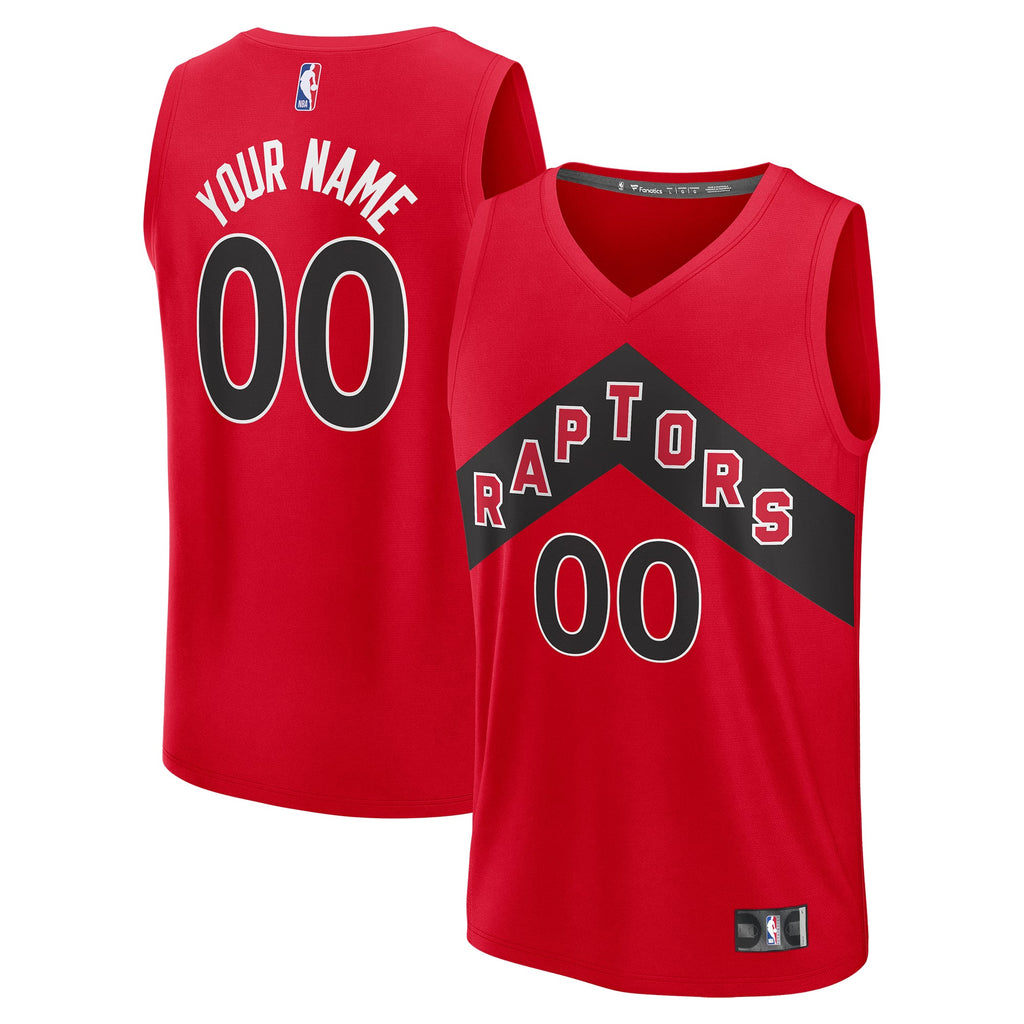 Toronto Raptors Fanatics Red Fast Break Custom Jersey - Icon Edition for Men product image 1, provided for visual reference