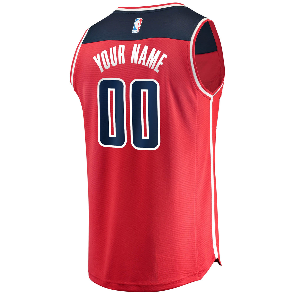 Washington Wizards Fanatics Red Fast Break Custom Replica Jersey - Icon Edition for Men product image 4, provided for visual