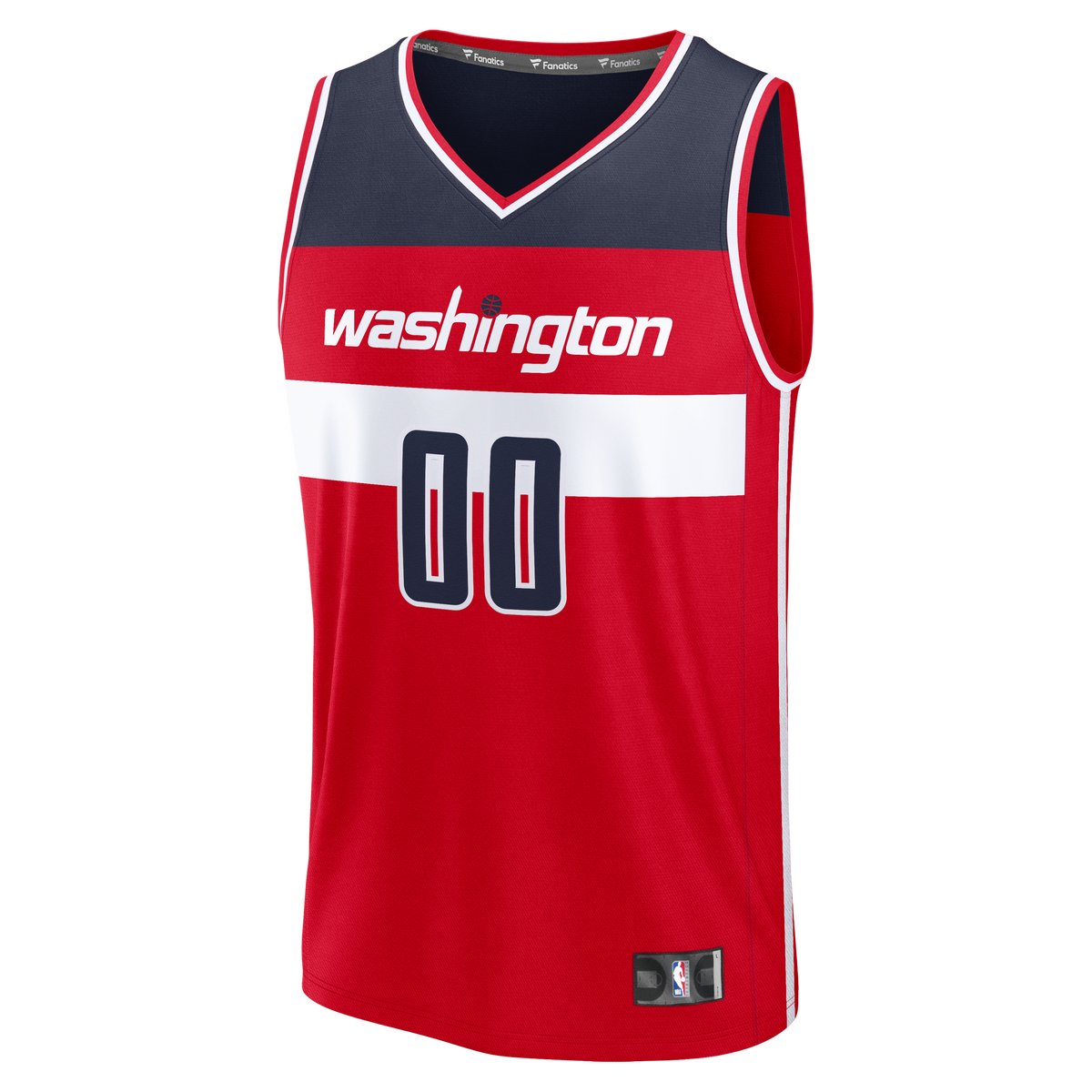Washington Wizards Fanatics Red Fastbreak Custom Jersey - Icon Edition for Men product image 3, provided for visual