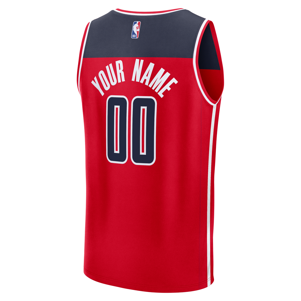 Washington Wizards Fanatics Red Fastbreak Custom Jersey - Icon Edition for Men product image 4, provided for visual