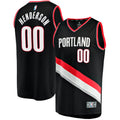 Portland Trail Blazers Scoot Henderson Fanatics Black Fast Break Replica Jersey - Icon Edition for Men product image 1,
