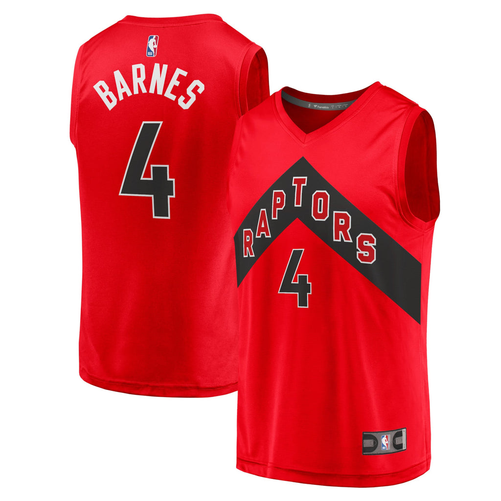 Toronto Raptors Scottie Barnes Fanatics Red Fast Break Replica Jersey - Icon Edition for Men product image 1, provided for