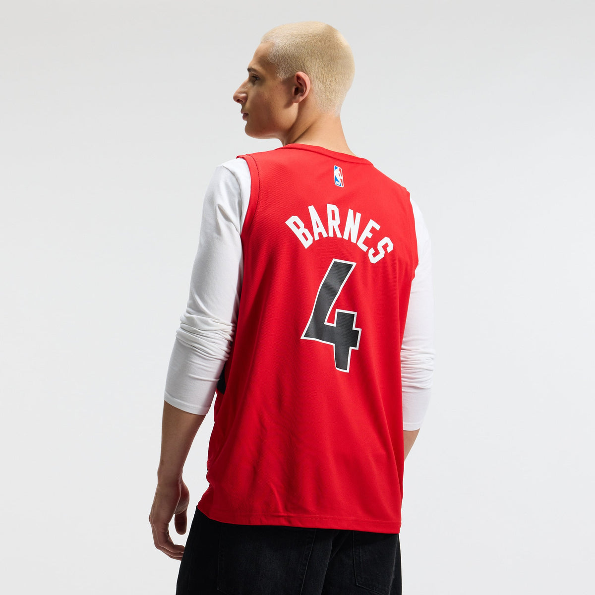 Toronto Raptors Scottie Barnes Fanatics Red Fast Break Replica Jersey - Icon Edition for Men product image 4, provided for