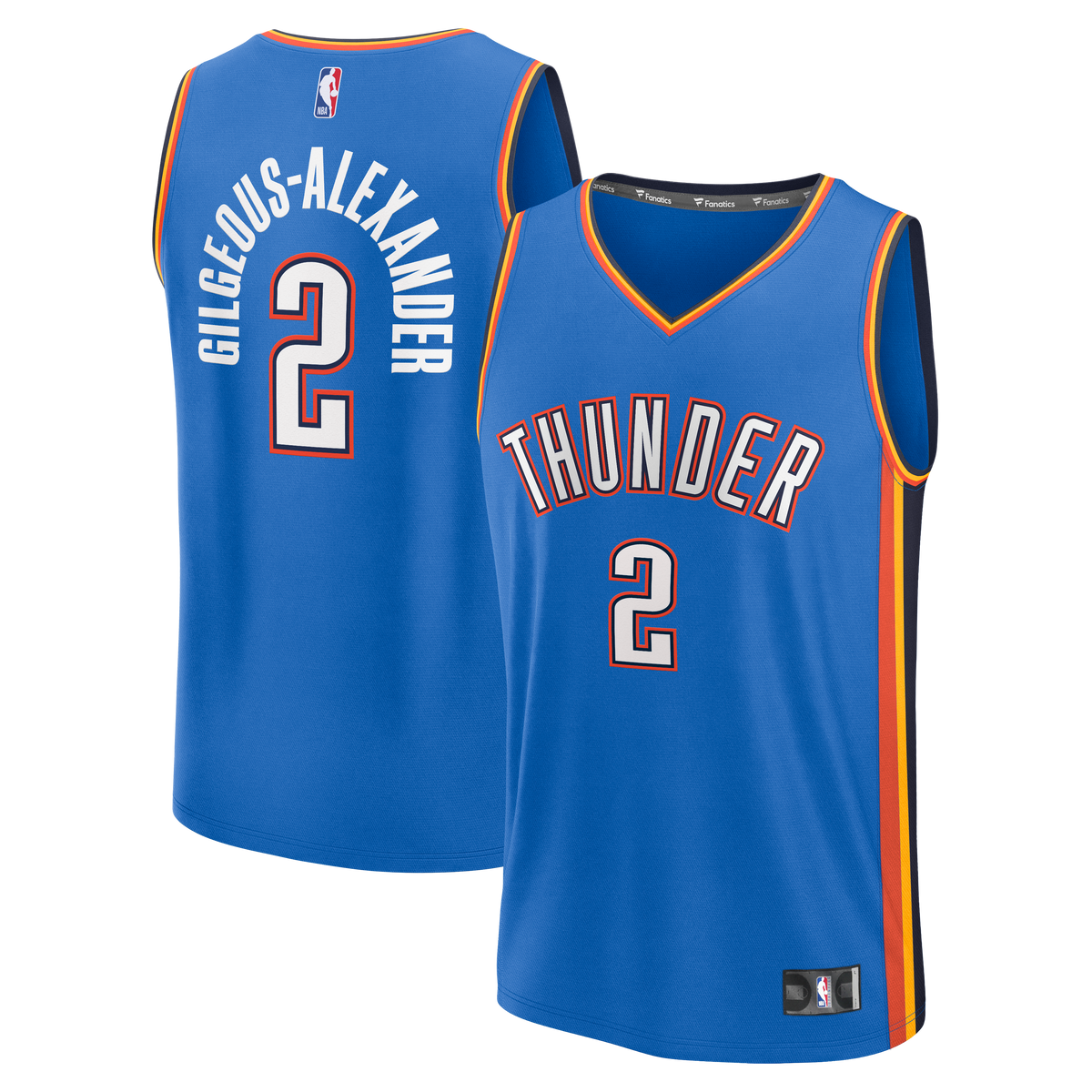 Oklahoma City Thunder Shai Gilgeous-Alexander Fanatics Blue Fast Break Replica Player Jersey - Icon Edition for Men product